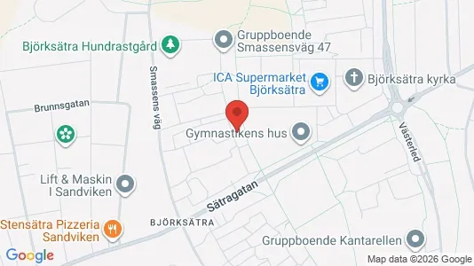 Apartments for rent i Sandviken - kort over placeringen