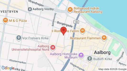 Apartments for rent i Aalborg Center - kort over placeringen