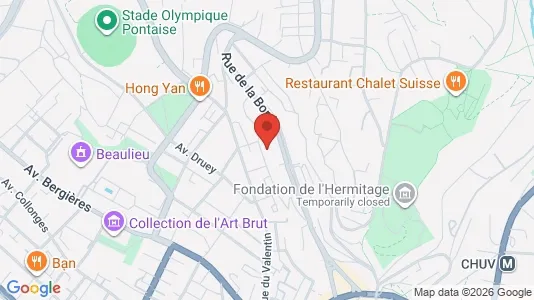 Apartments for rent i Lausanne - kort over placeringen