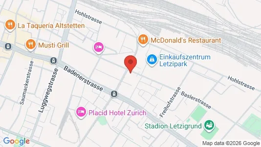 Apartments for rent i Zürich Distrikt 9 - kort over placeringen