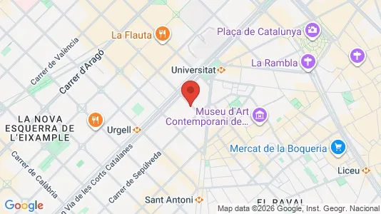 Apartments for rent i Barcelona Eixample - kort over placeringen