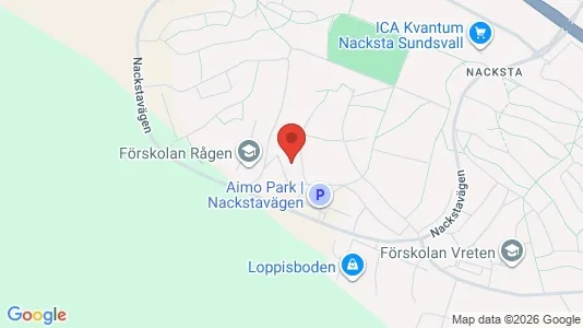 Apartments for rent i Sundsvall - kort over placeringen