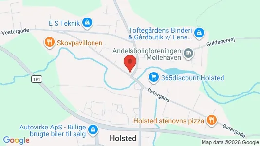 Apartments for rent i Holsted - kort over placeringen