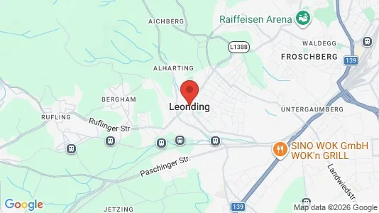 Apartments for rent i Leonding - kort over placeringen