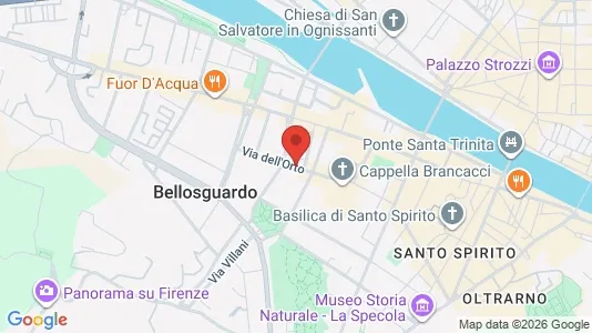 Apartments for rent i Florence - kort over placeringen