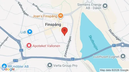 Apartments for rent i Finspång - kort over placeringen
