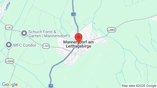 Apartments for rent i Mannersdorf am Leithagebirge - kort over placeringen