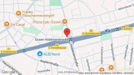 Apartments for rent i Essen - kort over placeringen