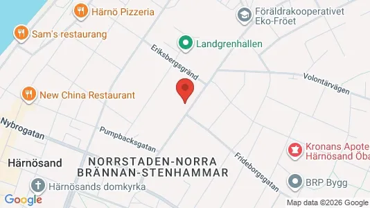 Apartments for rent i Härnösand - kort over placeringen