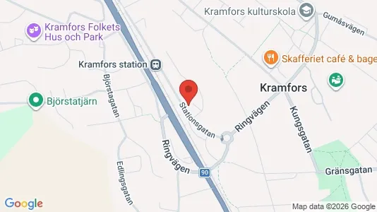 Apartments for rent i Kramfors - kort over placeringen