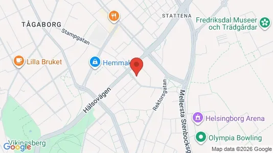 Apartments for rent i Helsingborg - kort over placeringen