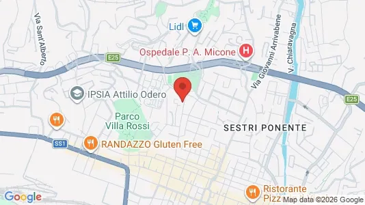 Apartments for rent i Genoa - kort over placeringen