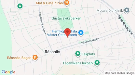 Apartments for rent i Motala - kort over placeringen