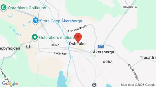 Houses for rent i Österåker - kort over placeringen