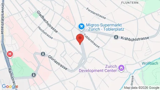 Apartments for rent i Zürich Distrikt 7 - kort over placeringen