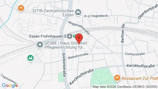 Apartments for rent i Essen - kort over placeringen