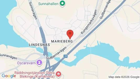 Apartments for rent i Karlskrona - kort over placeringen
