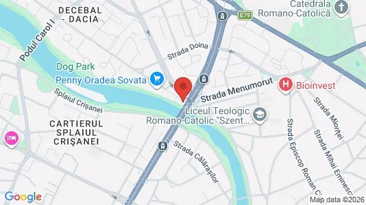 Apartments for rent i Oradea - kort over placeringen