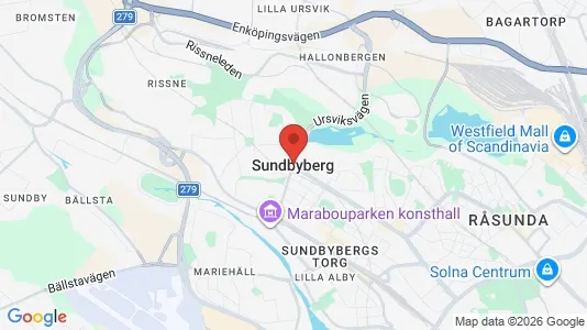Rooms for rent i Sundbyberg - kort over placeringen