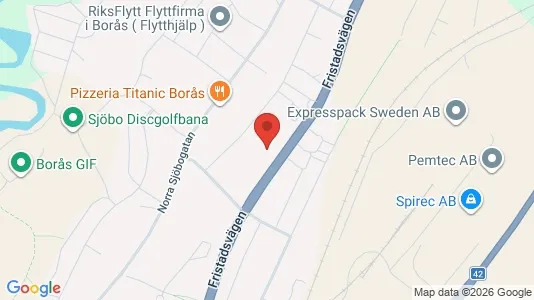 Apartments for rent i Borås - kort over placeringen