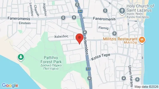 Apartments for rent i Larnaca - kort over placeringen