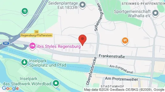 Apartments for rent i Regensburg - kort over placeringen