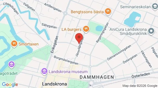 Apartments for rent i Landskrona - kort over placeringen