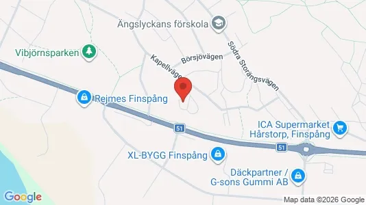 Apartments for rent i Finspång - kort over placeringen