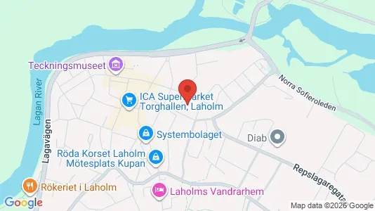 Apartments for rent i Laholm - kort over placeringen