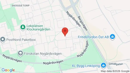 Apartments for rent i Linköping - kort over placeringen