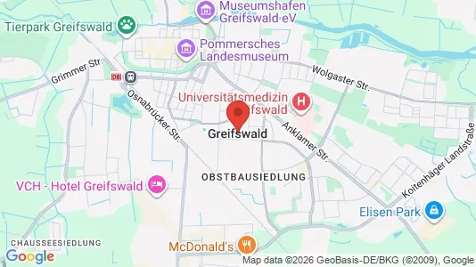 Apartments for rent i Vorpommern-Greifswald - kort over placeringen
