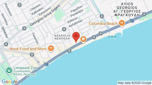 Apartments for rent i Limassol - kort over placeringen