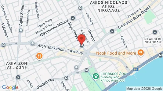 Apartments for rent i Limassol - kort over placeringen