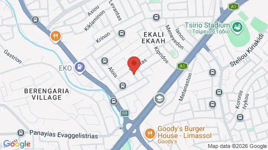 Apartments for rent i Limassol - kort over placeringen