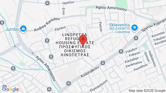 Apartments for rent i Agios Athanasios - kort over placeringen