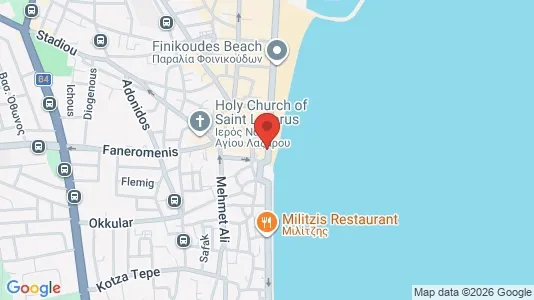 Apartments for rent i Larnaca - kort over placeringen