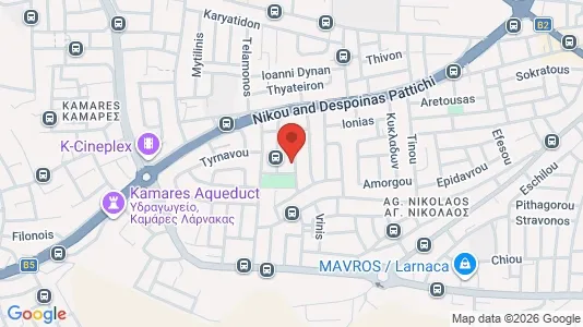 Apartments for rent i Larnaca - kort over placeringen