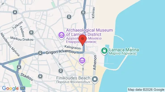 Apartments for rent i Larnaca - kort over placeringen