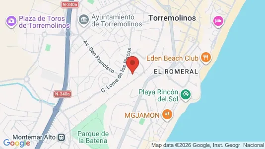 Apartments for rent i Torremolinos - kort over placeringen