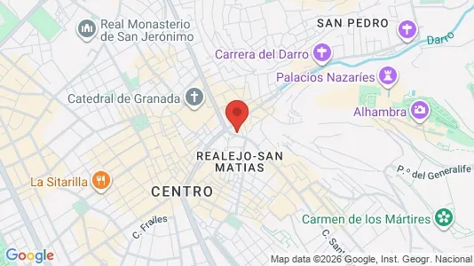 Apartments for rent i Granada - kort over placeringen