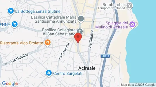 Apartments for rent i Acireale - kort over placeringen