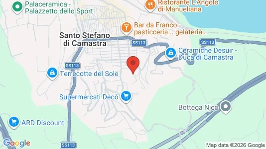 Apartments for rent i Santo Stefano di Camastra - kort over placeringen