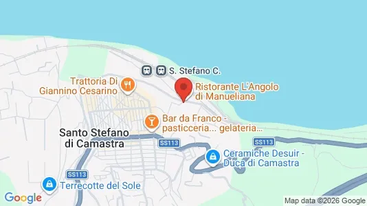 Apartments for rent i Santo Stefano di Camastra - kort over placeringen