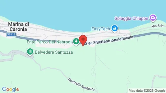 Apartments for rent i Caronia - kort over placeringen