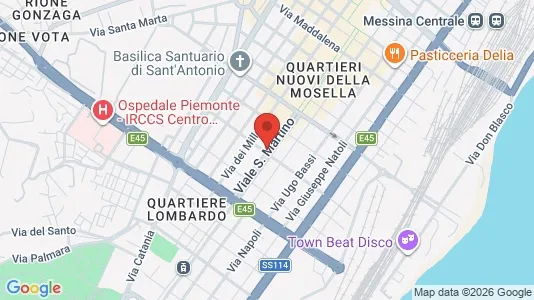 Apartments for rent i Messina - kort over placeringen