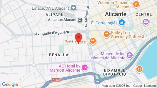 Apartments for rent i Alicante/Alacant - kort over placeringen