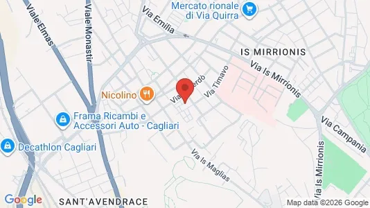 Rooms for rent i Cagliari - kort over placeringen