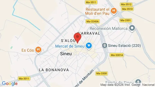 Apartments for rent i Sineu - kort over placeringen