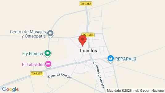 Apartments for rent i Lucillos - kort over placeringen