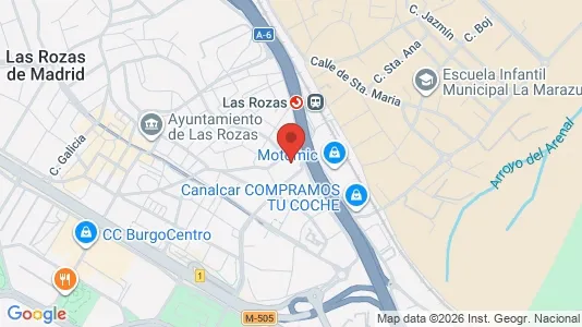Apartments for rent i Las Rozas de Madrid - kort over placeringen